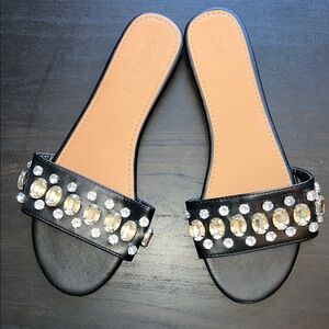 NWOT Black Embellished Women's Sandals